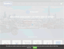 Tablet Screenshot of bmgscooters.com